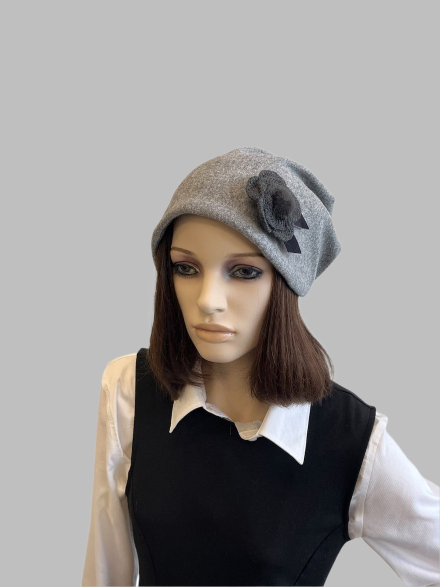 Felt Hat with Flower