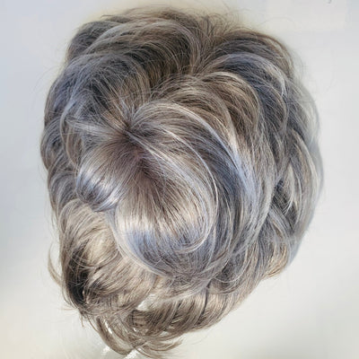 Gray Lace Front Synthetic Hair Topper